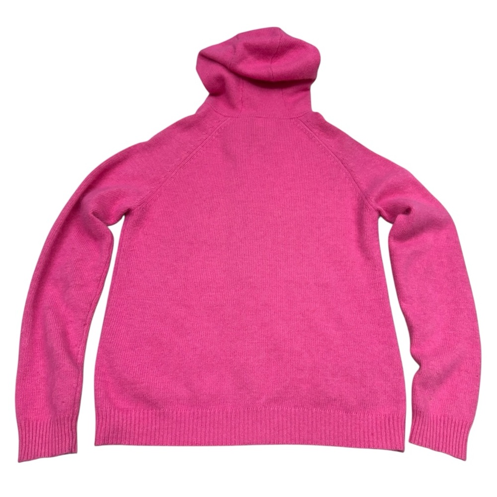 Isaac Mizrahi For Target Angora Wool Hoodie Women’s M Pink Full Zip Up Cardigan - Picture 7 of 10